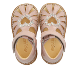 Angulus Begynder Sandaler m. glitter hjerte - Rosebud Glitter