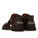 Angulus Sandaler m. stjernebroderi - Dark Brown