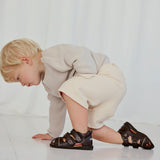 Angulus Sandaler m. stjernebroderi - Dark Brown