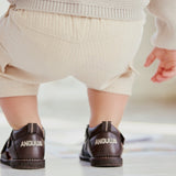 Angulus Sandaler m. stjernebroderi - Dark Brown