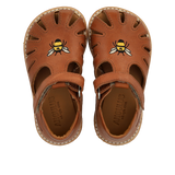 Angulus Begynder Sandaler m. Bi broderi - Cognac