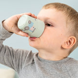 Done by Deer Foodie spisesæt m/sugekop, Tiny farm - Grøn