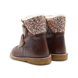 Angulus TEX Vinterstøvler m. glitter - Cognac & Maple