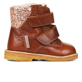 Angulus Begynder TEX Vinterstøvler m. glitter - Cognac & Maple