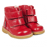 Angulus Begynder TEX Vinterstøvler m. hjerter - Red