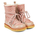 Angulus TEX Vinterstøvler m. hjertedetaljer - Dusty Make-up/Pale Rose
