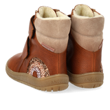 Angulus TEX Vinterstøvler m. glitterregnbue - Cognac