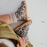 Angulus Barnets første sko - Leopard Suede