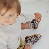 Angulus Barnets første sko - Leopard Suede