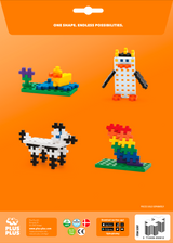 PLUS-PLUS Big Byggeplader - Hvid/Grøn