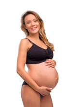 Carriwell Seamless padded Graviditets- & Amme BH - Black