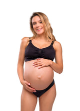 Carriwell Seamless padded Graviditets- & Amme BH - Black