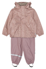 Mikk-Line Regntøj m. fleece - Foil Dot