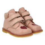 Angulus Begynder Sko m. kontrasthjerte - Rosebud