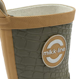 Mikk-Line Gummistøvler, 3D Dragon - Dusty Olive