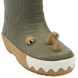Mikk-Line Gummistøvler, 3D Dragon - Dusty Olive