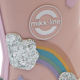 Mikk-Line Regnbue Gummistøvler, Barefoot - Adobe Rose