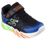 Skechers Boys Flex Glow Bolt Sneakers - Black Blue