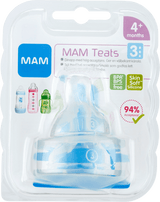 MAM Flaskesut str. 3, Silikone - 2-pack