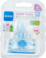 MAM Flaskesut str. X, Silikone - 2-pack