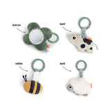 Done by Deer Aktivitets Legetæppe, Tiny Farm - Green