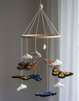 Gamcha Uro - Sommerfugl, Blå/Gul/Orange