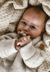 Mikk-Line Ulddragt - Melange Off White