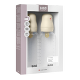 Bibs Sutteflaske 270 ml, Latex medium flow, 2-pak - Ivory