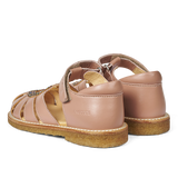 Angulus Hjerte Sandaler - Mørk Fersken/Multi Glitter