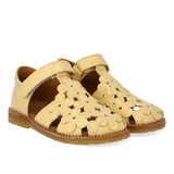 Angulus Sandaler m. blomsterdetaljer - Mellow Yellow