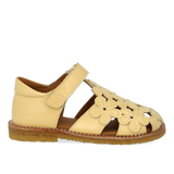 Angulus Sandaler m. blomsterdetaljer - Mellow Yellow