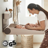 Leander Wally Væghængt Puslebord - Cappuccino