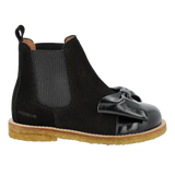 Angulus Chelsea Støvler m. sløjfe - Black