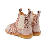 Angulus Chelsea Støvler - Dusty Almond/Maple Glitter