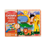 Melissa & Doug Puslespil m. chunky brikker - Safaridyr