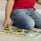 Melissa & Doug Knop Træ Puslespin - Bondegårds Dyr