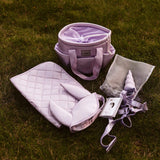 byASTRUP Sadelunderlag & Hut - Glitter Lilla