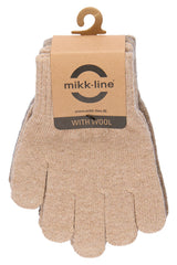 Mikk-Line Magic Lurex Strik Vanter, 3-pak - Rose Melange/Denver/Dark Gray