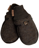 Mikk-Line Uld Vanter - Dark Brown Melange