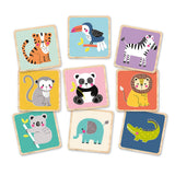 Auzou Huskespil af træ - Vilde dyr