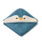 Liewood Albert Baby Håndklæde - Penguin Oceanview
