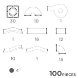 Cleverclixx Intense Kuglebane med lys - 100 stk.