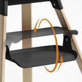 Clikk™ Højstol - Black Natural