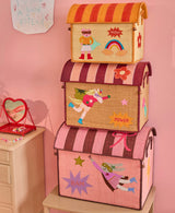 Rice Raffia Opbevaringshus, stor - Hero Theme Girlpower