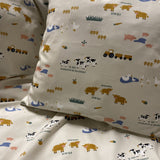 Nørgaard Madsens Eftf. Sengetøj m. bondegård - Beige