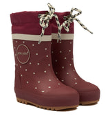 PomPom Termogummistøvler - Heart