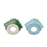 Liewood Rita Dino Køle Bideringe, 2-pak - Blue Fog