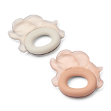 Liewood Rita Elefant Køle Bideringe, 2-pak - Pale Tuscany