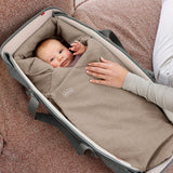 Voksi Wool Wrap, warm swaddle bag - Walnut