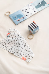 Done by Deer Tiny Sanselegetøj, Birdee - Blue